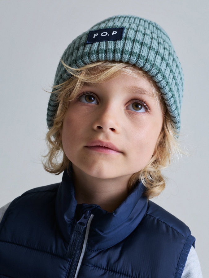 Rippenstrickmütze Motiv Rippenstrickmütze Motiv