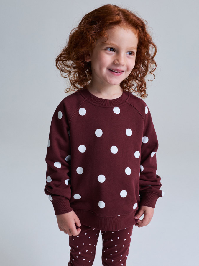 Sweatshirt gepunktet Sweatshirt gepunktet