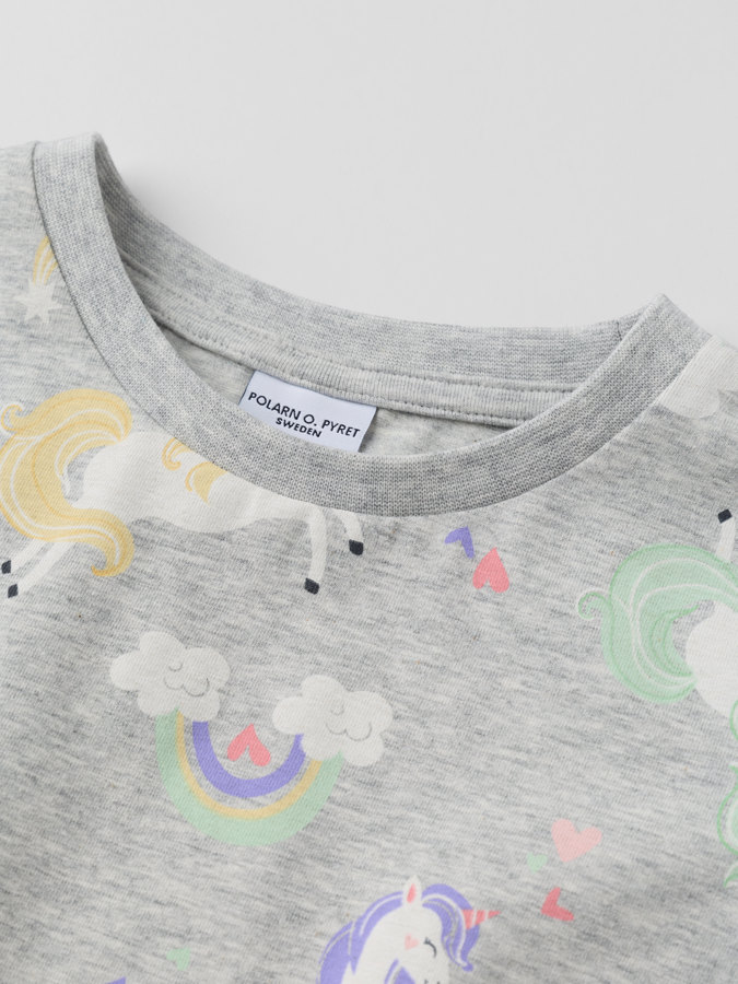 Langarmshirt einhorn