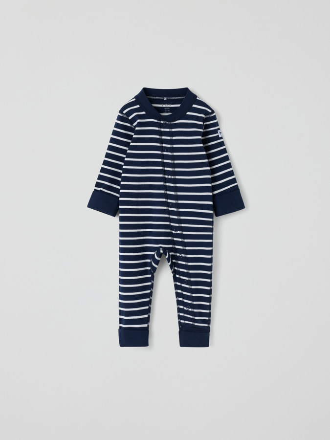 Pyjamaoverall gestreift