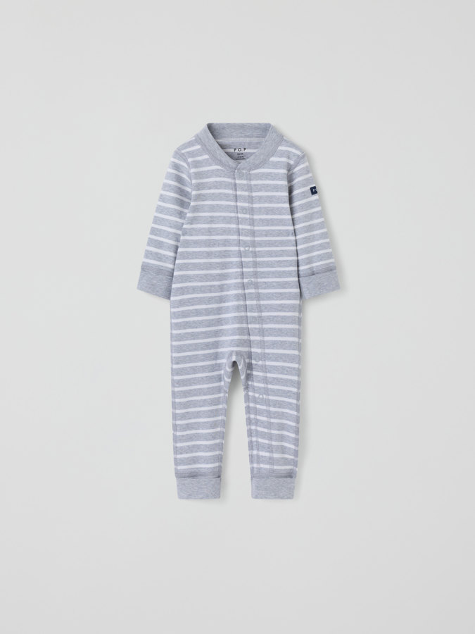 Pyjamaoverall gestreift