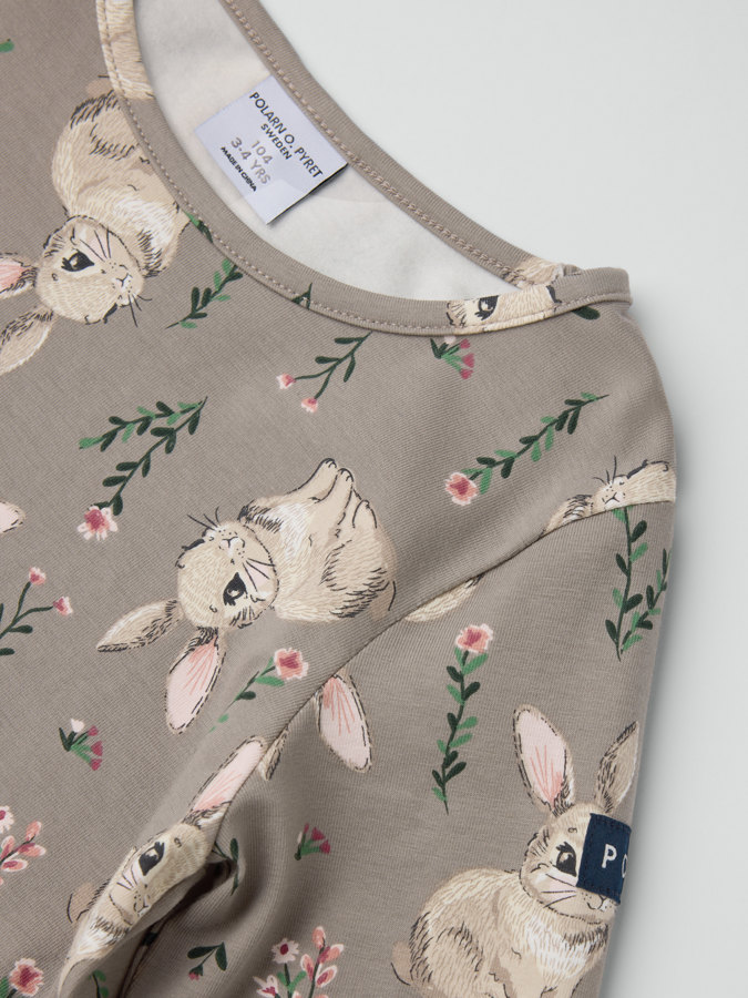 Langarmkleid kaninchen