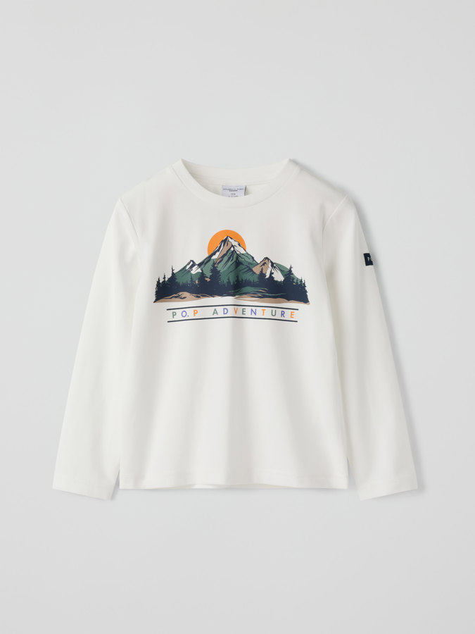 Langarmshirt printad