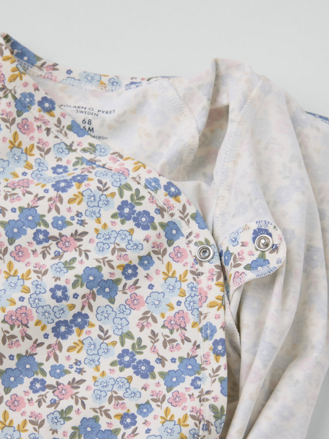 Wrap-around Bodysuit flowers
