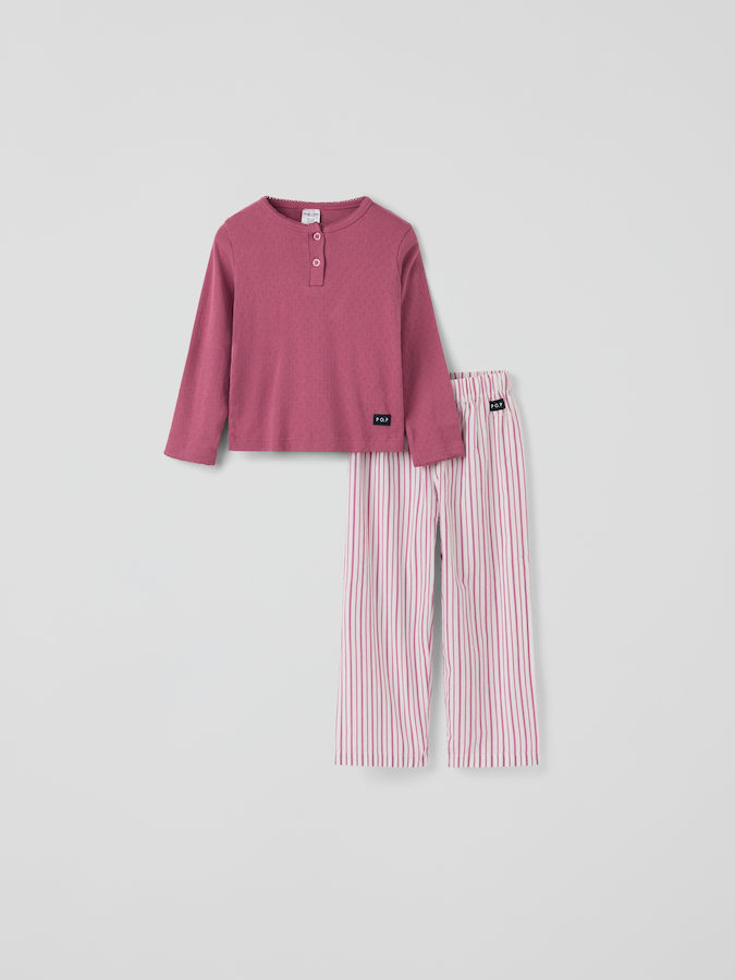 Pyjama-set einfarbig
