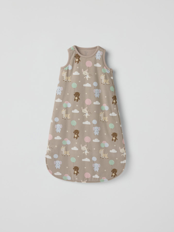 Sleeping bag patterned