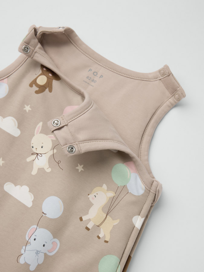 Sleeping bag patterned