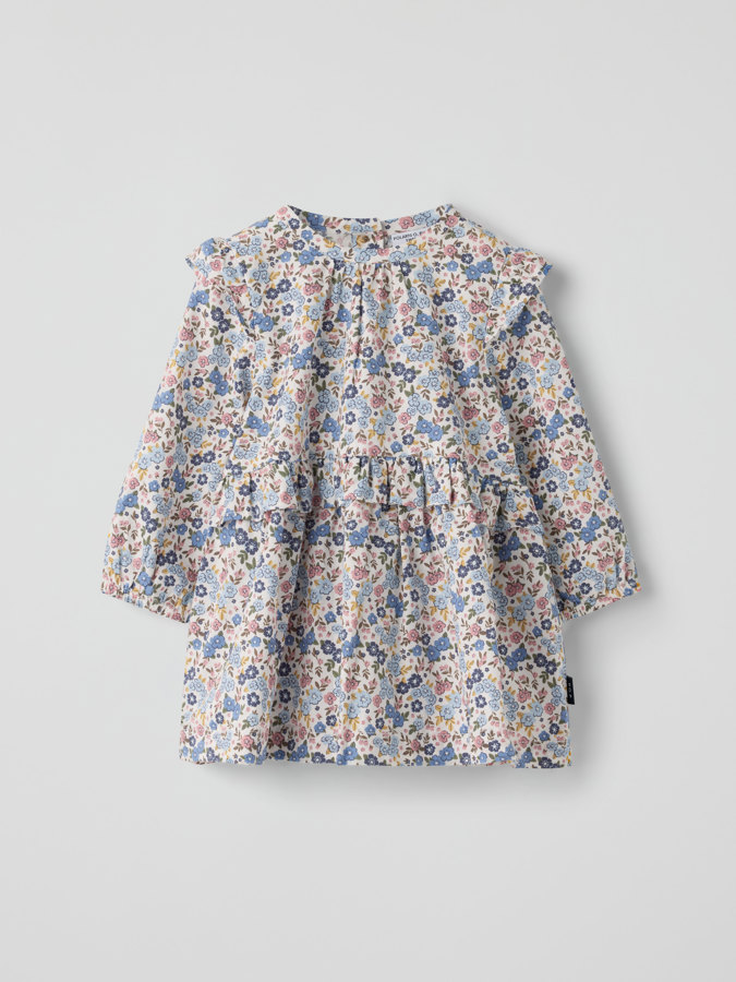 Langarm Kleider baby blumig
