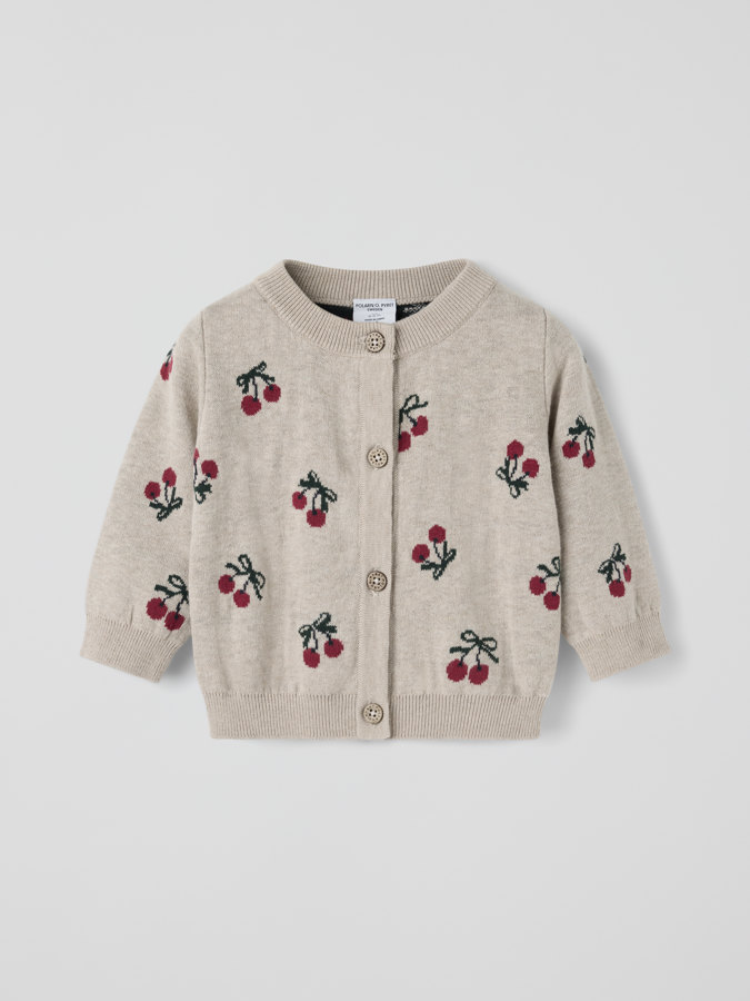 Strickjacke Kirschen Baby Strickjacke Kirschen Baby