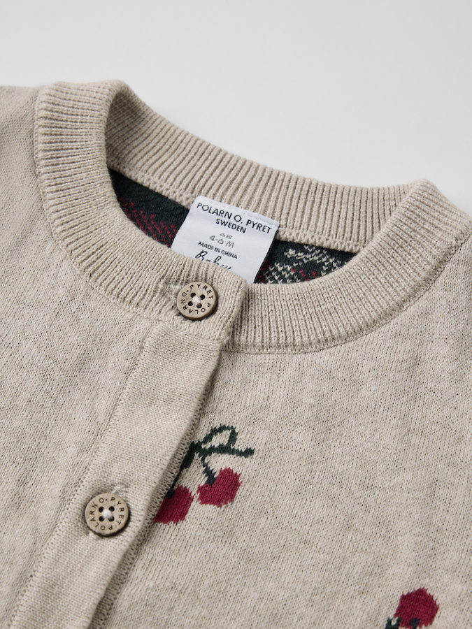 Strickjacke Kirschen Baby Strickjacke Kirschen Baby