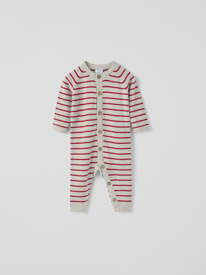 Gestrickter Overall Baby Streifen Gestrickter Overall Baby Streifen