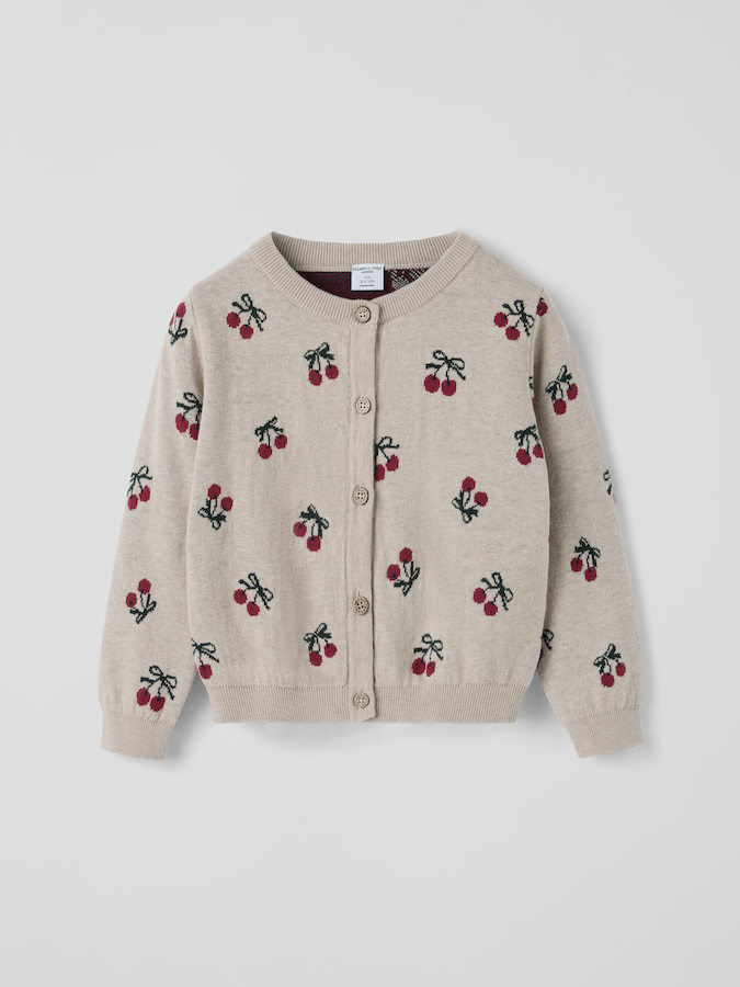 Strickjacke Kirschen Strickjacke Kirschen