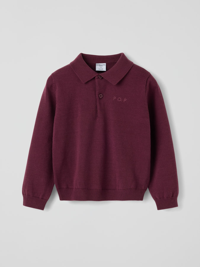 Knitted polo jumper Knitted polo jumper