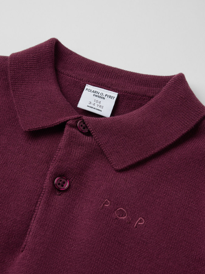 Knitted polo jumper Knitted polo jumper
