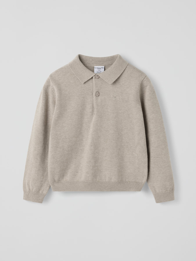 Knitted polo jumper Knitted polo jumper