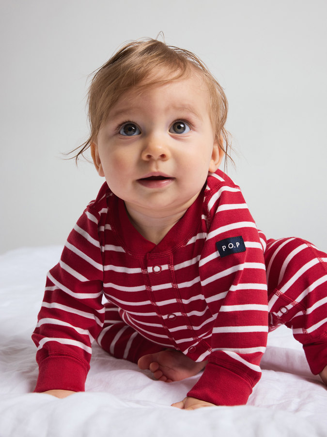 Striped jersey overall Striped jersey overall