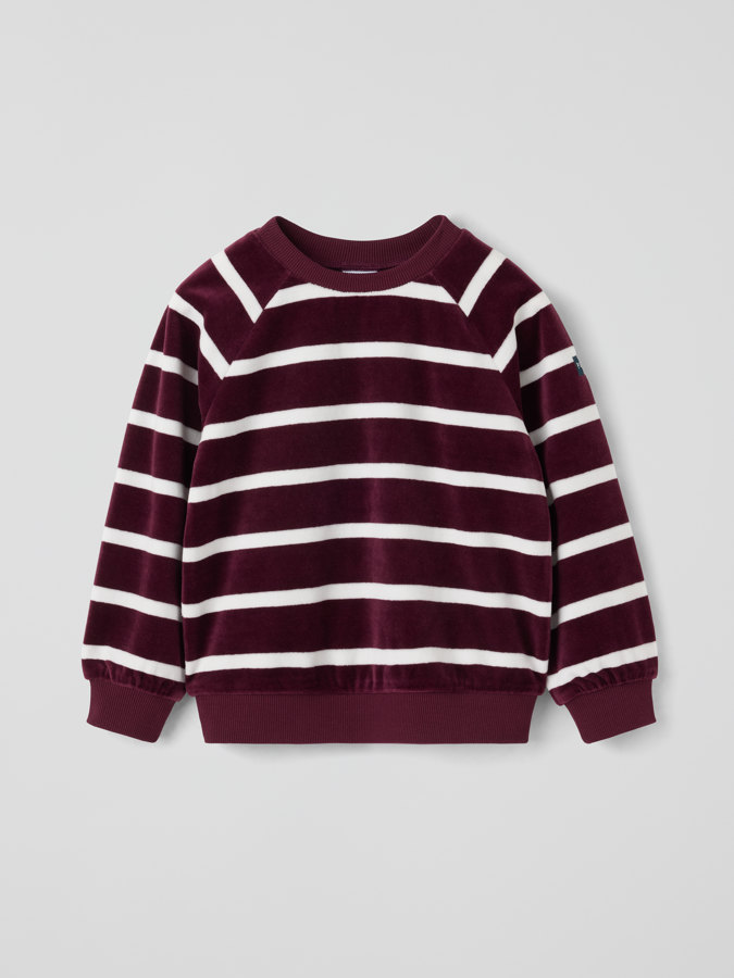 Velour Top Striped Velour Top Striped