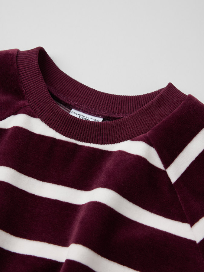 Velour Top Striped Velour Top Striped