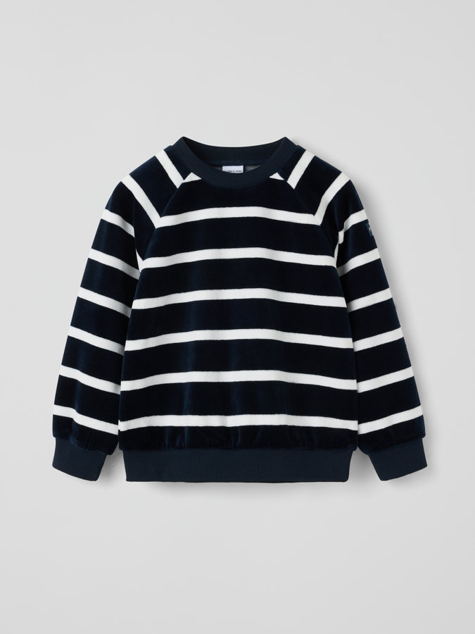Velour Top Striped Velour Top Striped
