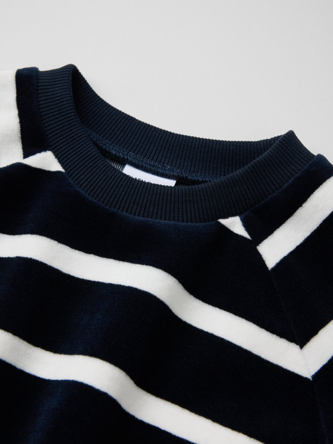 Velour Top Striped Velour Top Striped