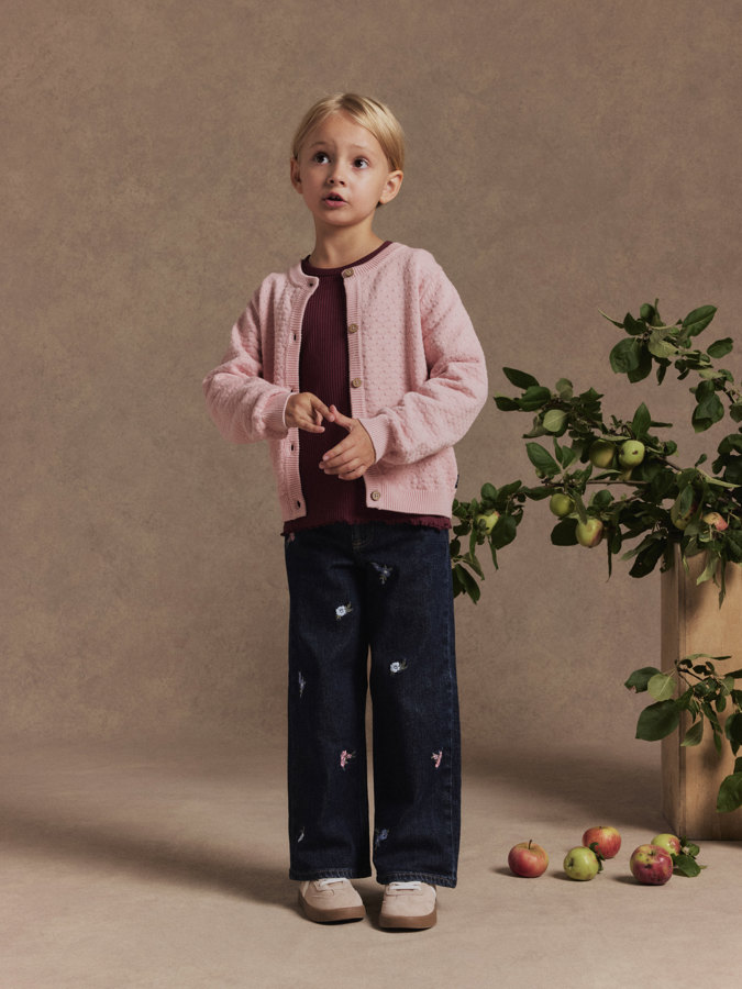 Fine-knit cardigan