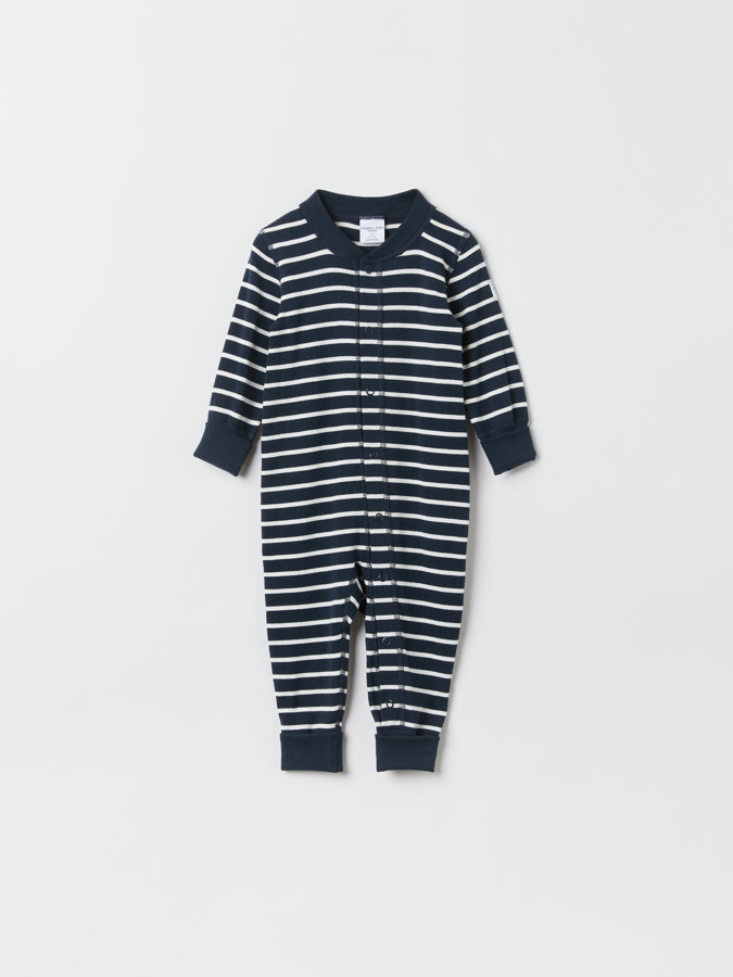 Striped onesie for baby