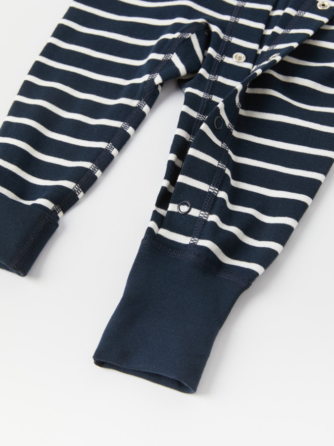 Striped onesie for baby