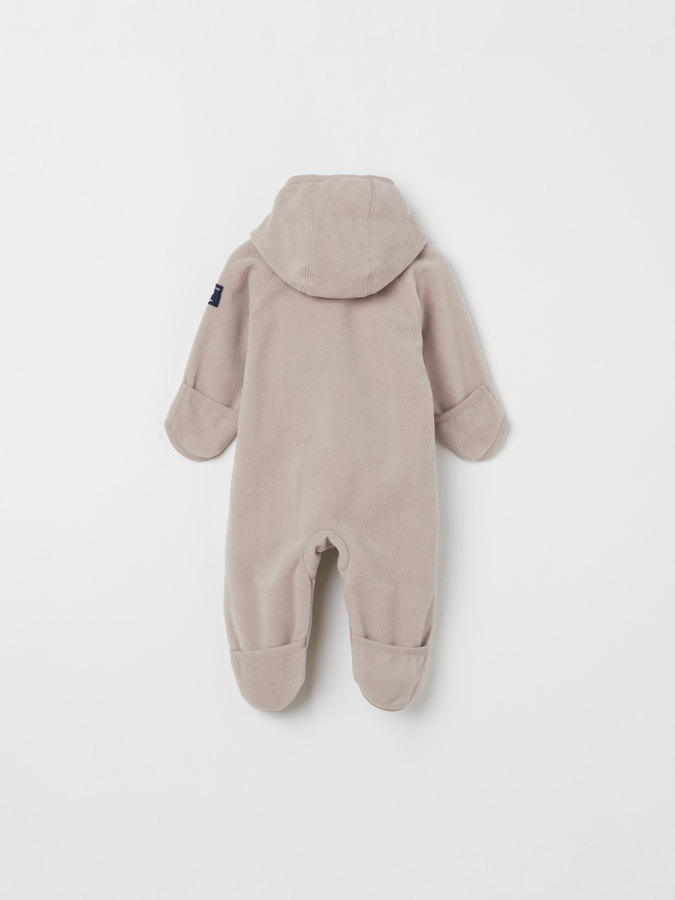 Stripe fleece all-in-one