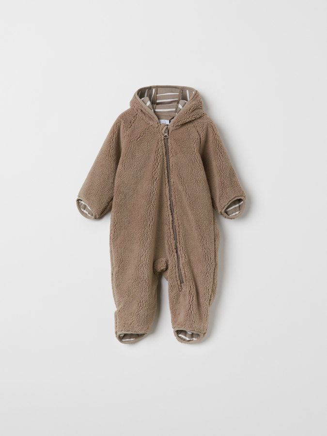 Solid color, windproof pile fleece all-in-one