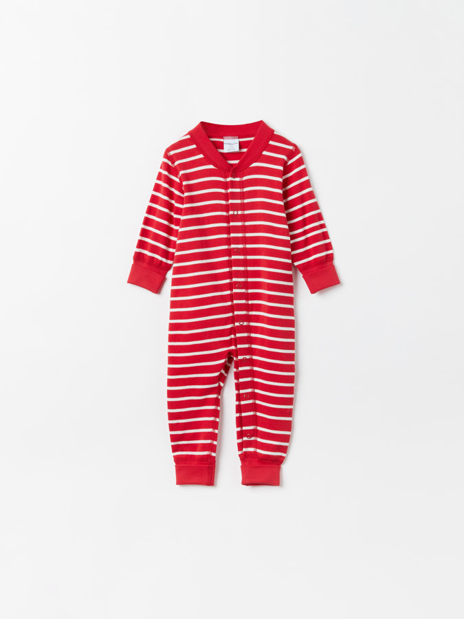 Striped onesie for baby