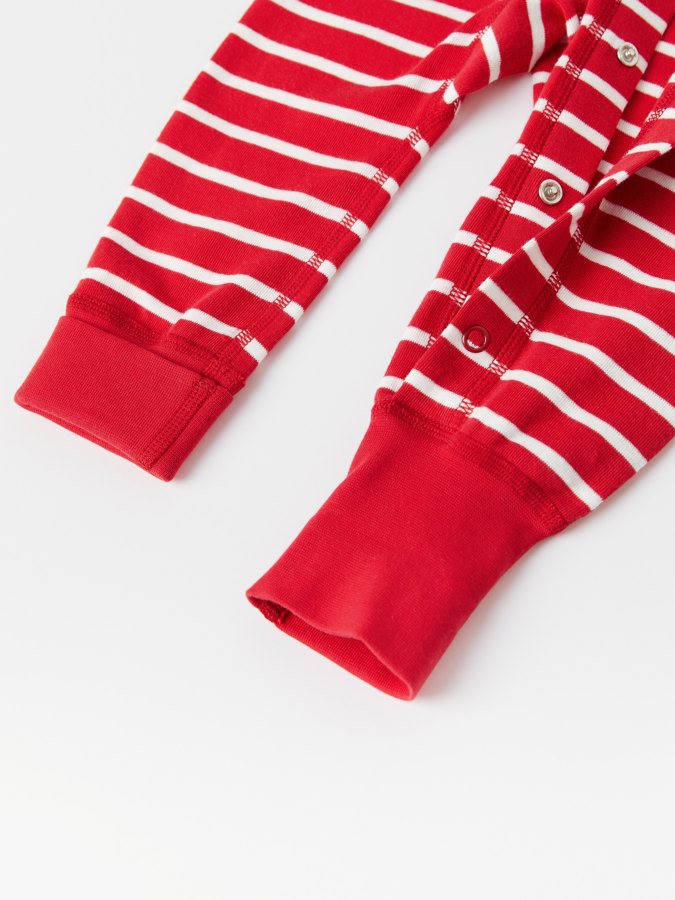 Striped onesie for baby