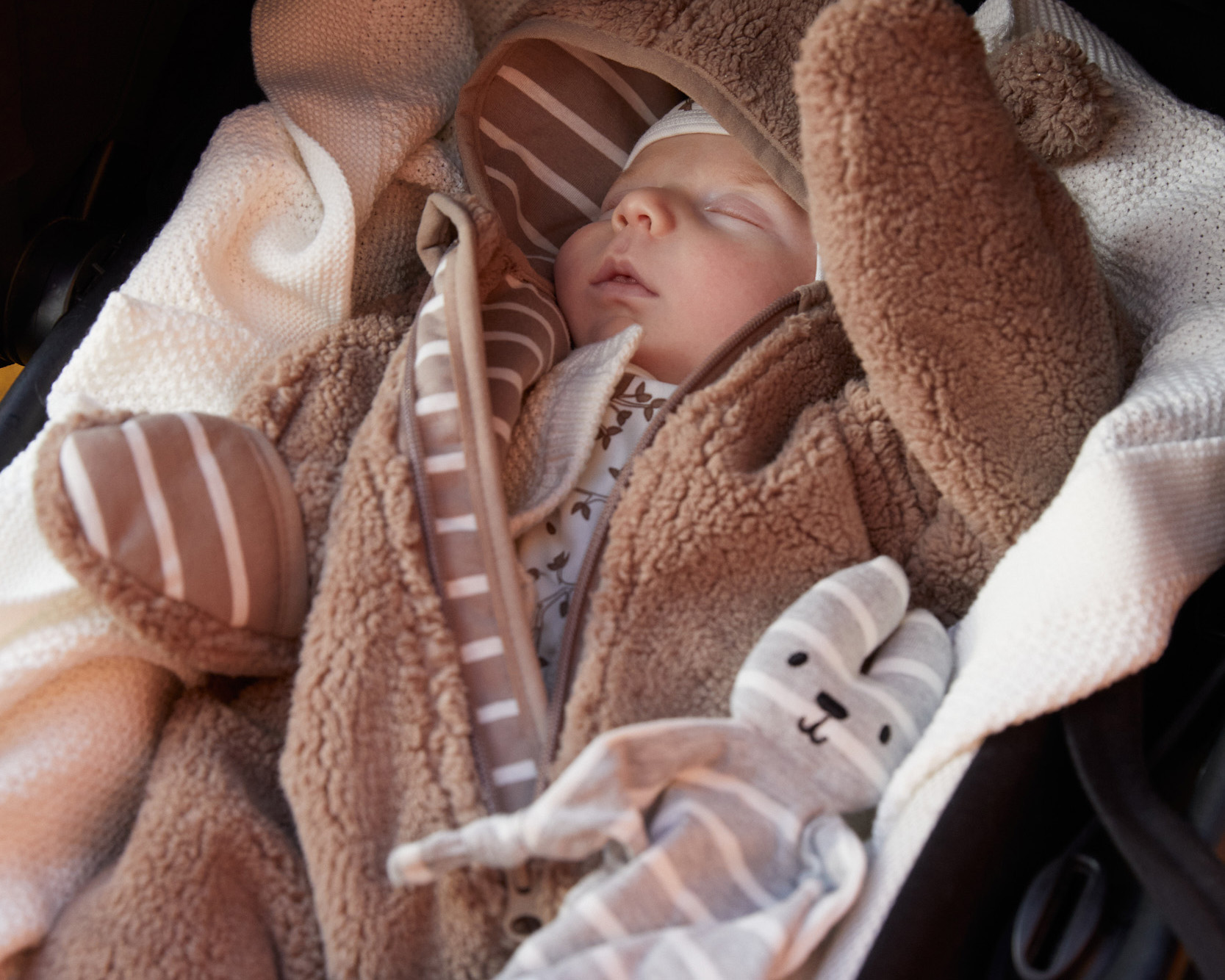 baby layering clothes winter stroller